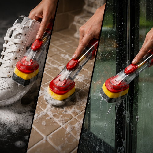 Scrub King - Heavy Duty Soap Dispensing Brush & Sponge