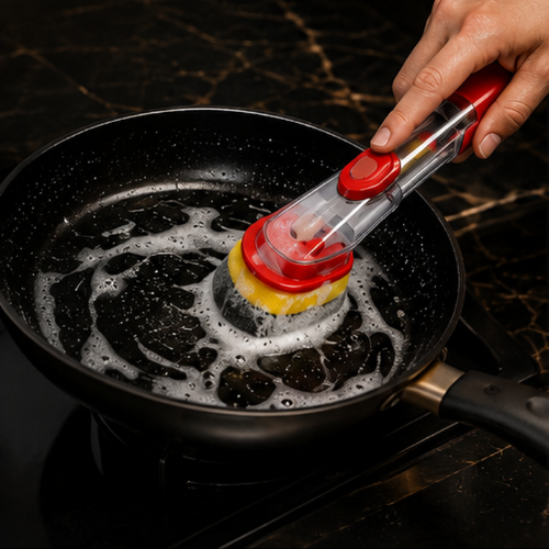 Scrub King - Heavy Duty Soap Dispensing Brush & Sponge